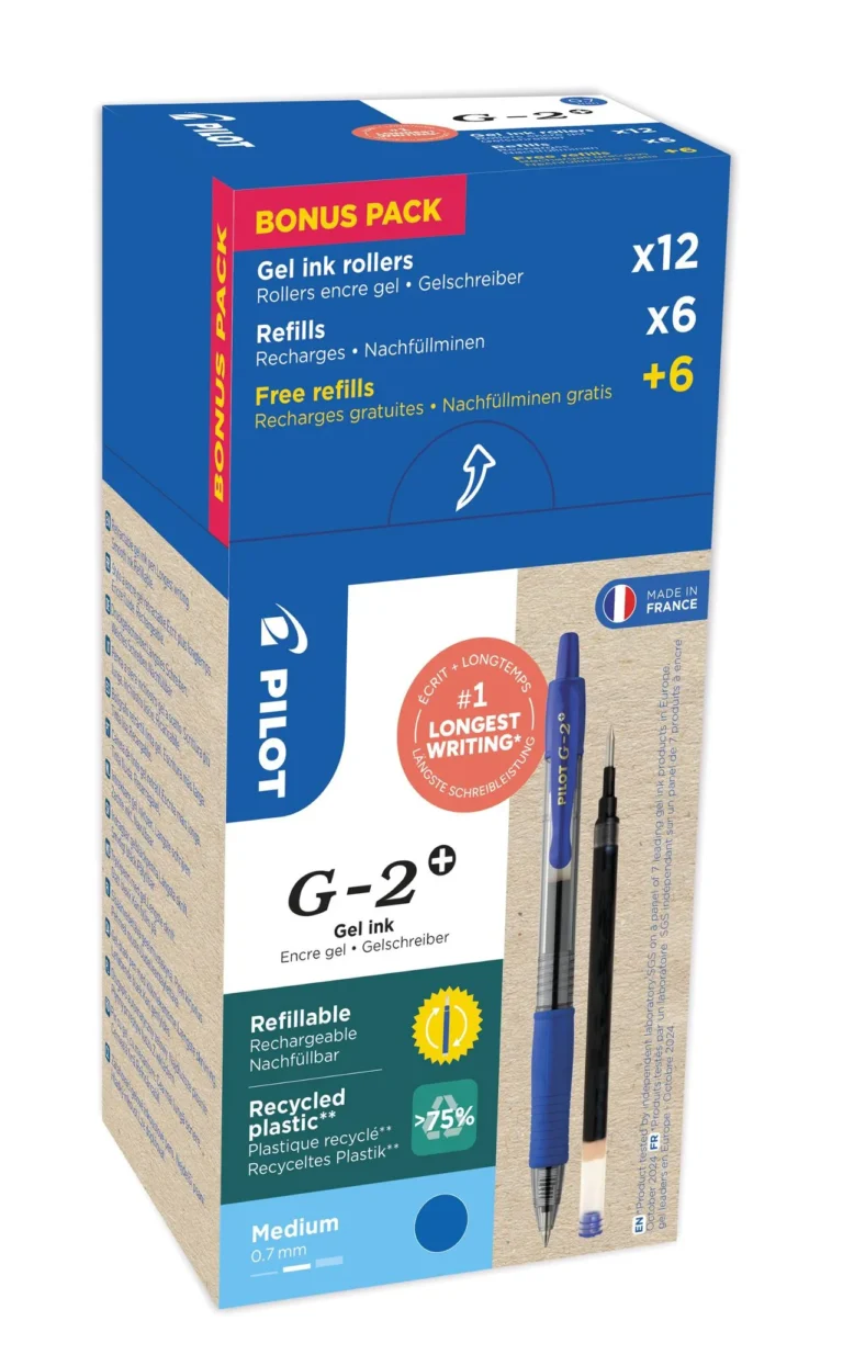 Geleroller PILOT G2+ 07 blå (12+12)