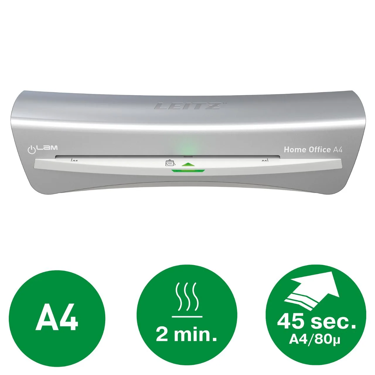 Lamineringsmaskin LEITZ iLAM Home A4 grå