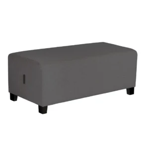 Modulsofa Hizia 2-seter sete u/rygg grå