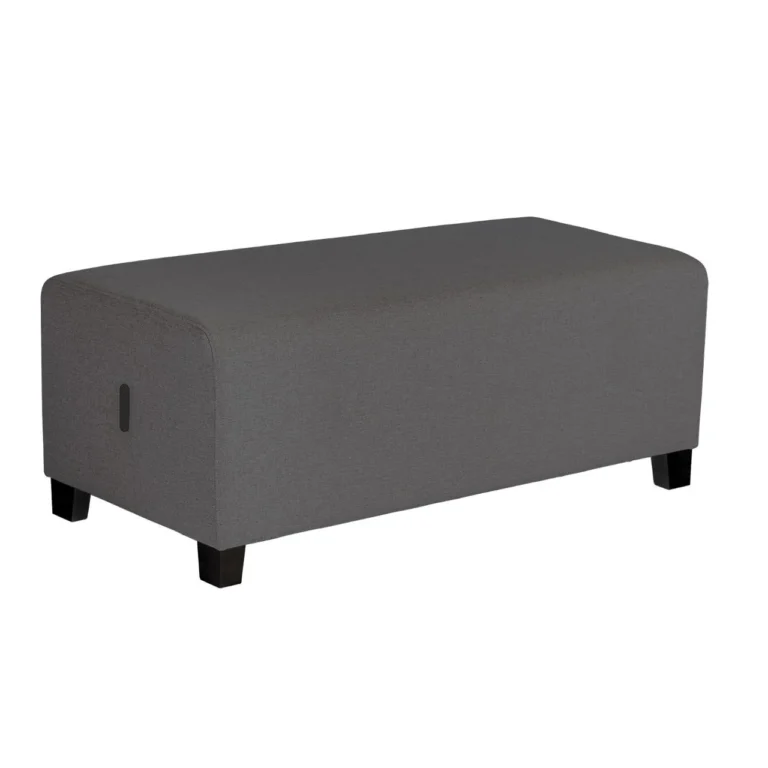 Modulsofa Hizia 2-seter sete u/rygg grå