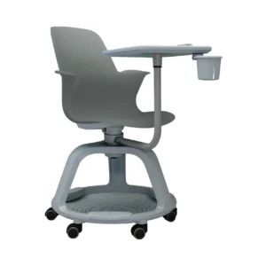 Skolestol BI-OFFICE m/bord grå