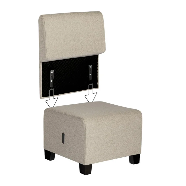 Modulsofa Hizia sete m/rygg beige - Bilde 6