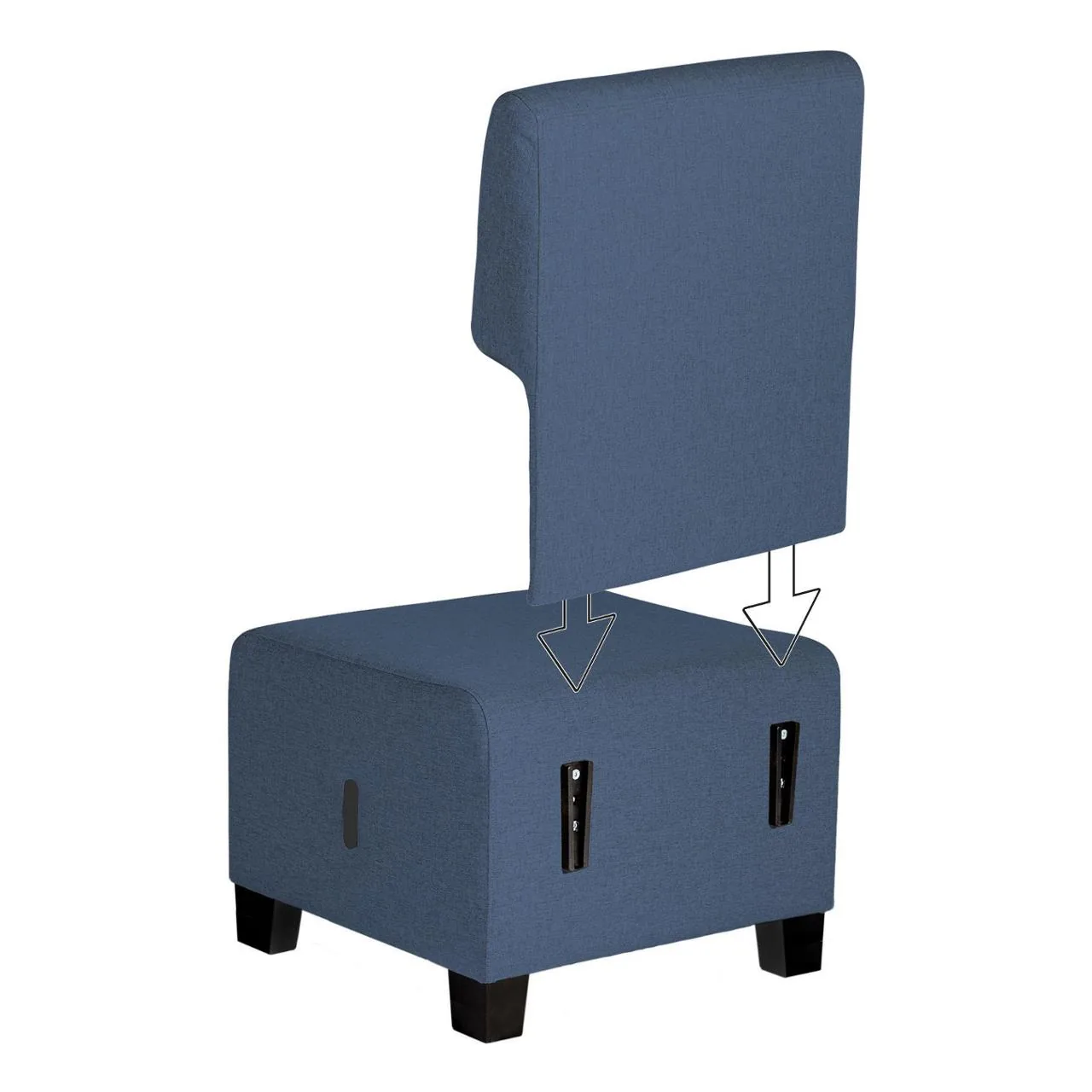 Modulsofa Hizia sete m/rygg blå