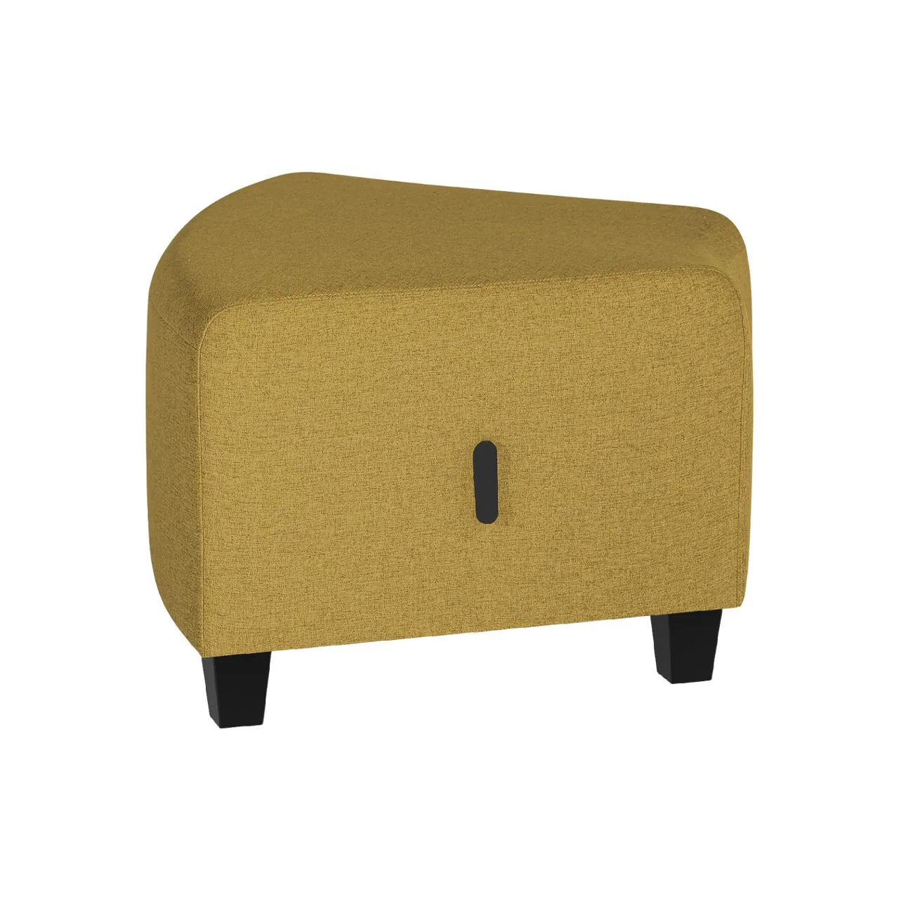 Modulsofa Hizia sete u/rygg skrå gul