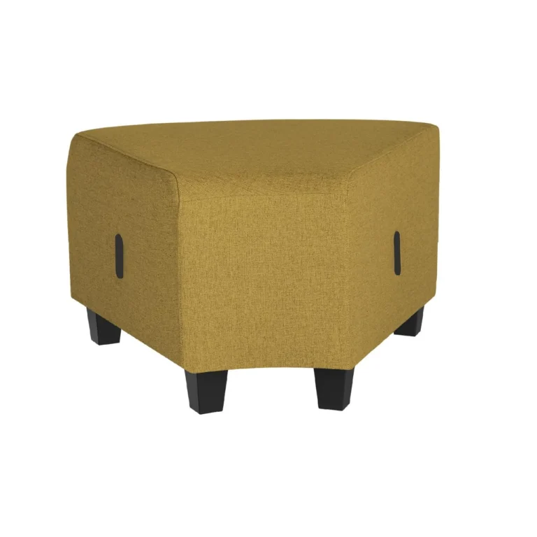 Modulsofa Hizia sete u/rygg skrå gul - Bilde 6