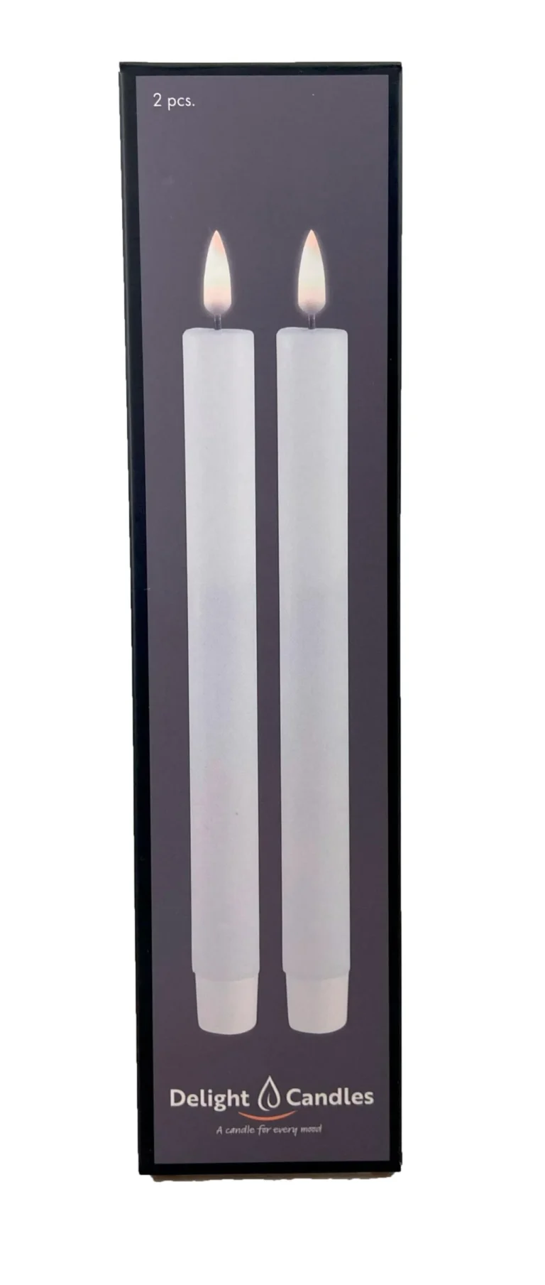Kronelys DELIGHT Led 2,2x24cm hvit (2)