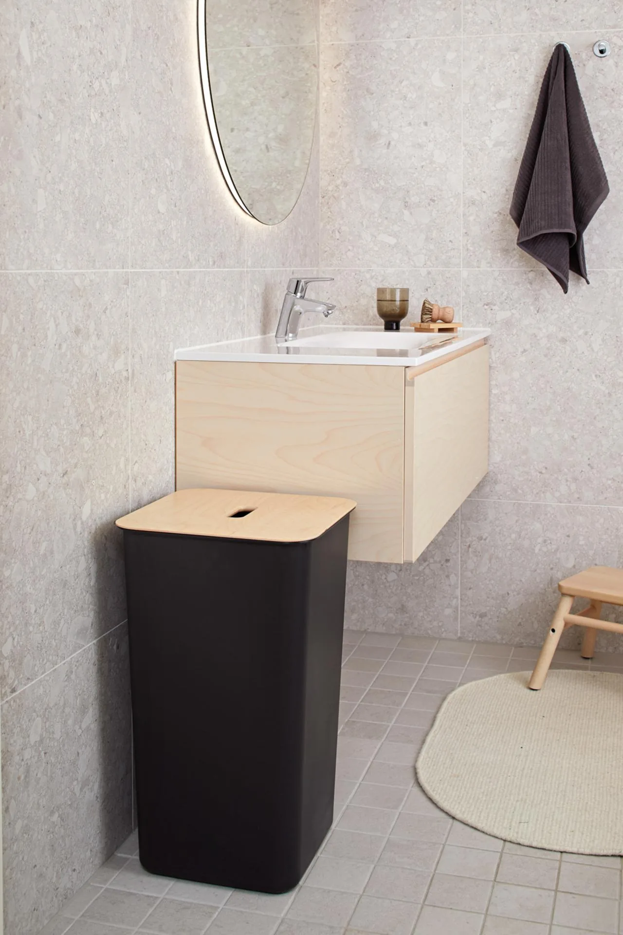 Oppbevaringsboks SMARTSTORE C. 53L sort