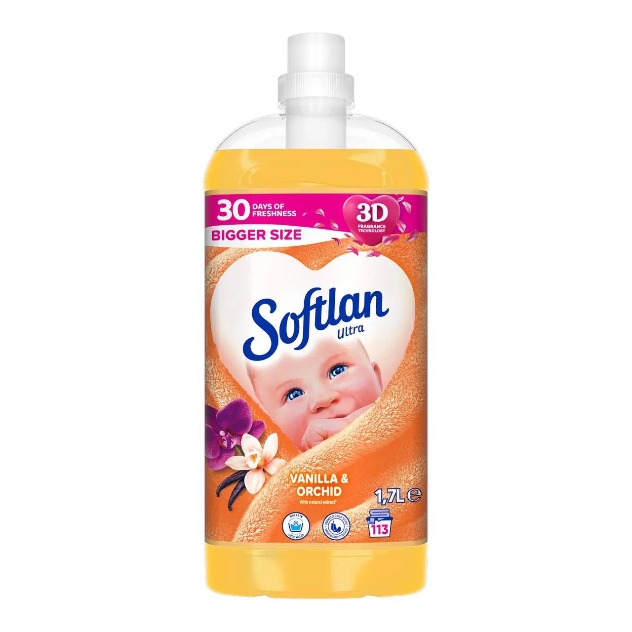 Tøymykner SOFTLAN 1,7L Vanilla & Orchid