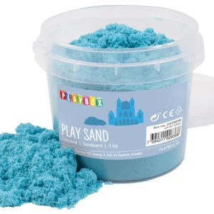 Lekesand PLAYBOX lys blå 1 kg