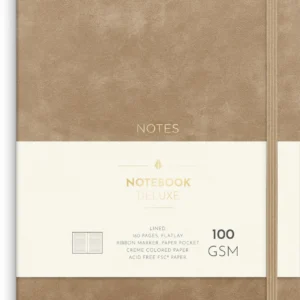 Notatbok BURDE Deluxe A5 Smooth Beige