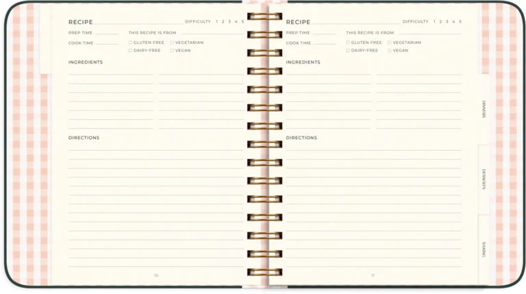 Notatbok BURDE My recipes 224S 216x190mm - Bilde 5