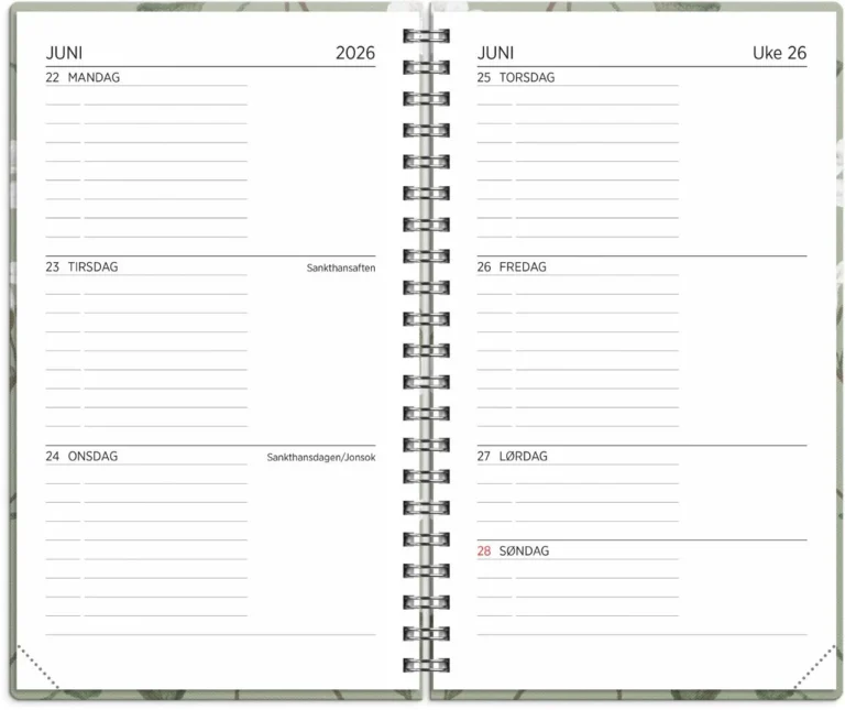 Studentkalender GRIEG XL 26/27 blomst - Bilde 2