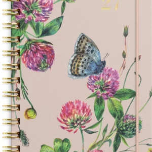 Kalender GRIEG SLIM spiral 26/27 blomst