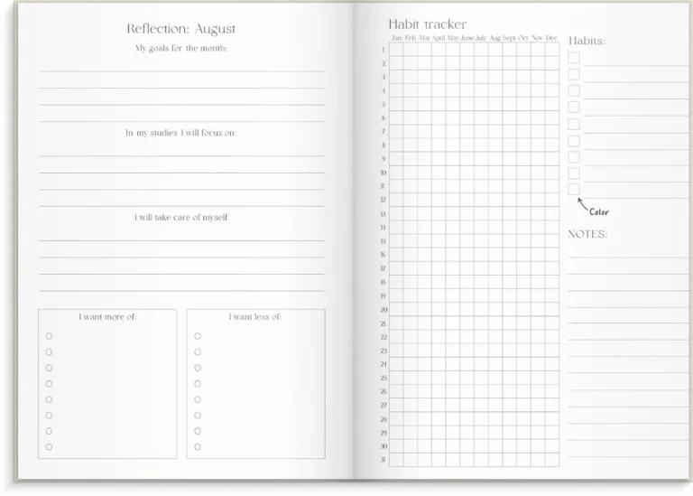 Kalender Burde Student Planner A5 26/27 - Bilde 10