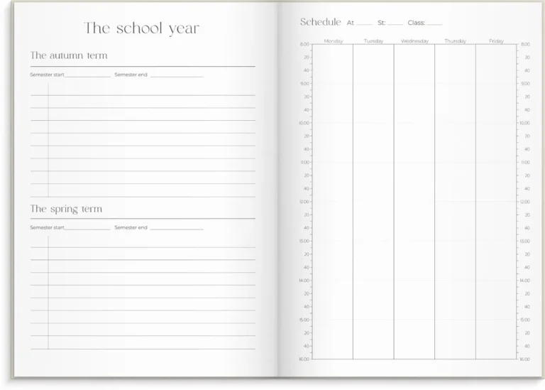 Kalender Burde Student Planner A5 26/27 - Bilde 12