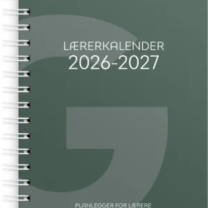 Lærerkalender A5 gr skole 26/27 grønn