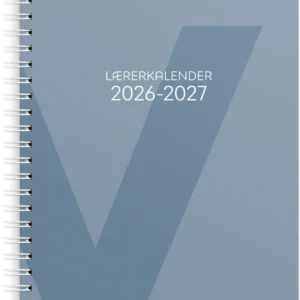 Lærerkalender A4 vg skole 26/27 blå