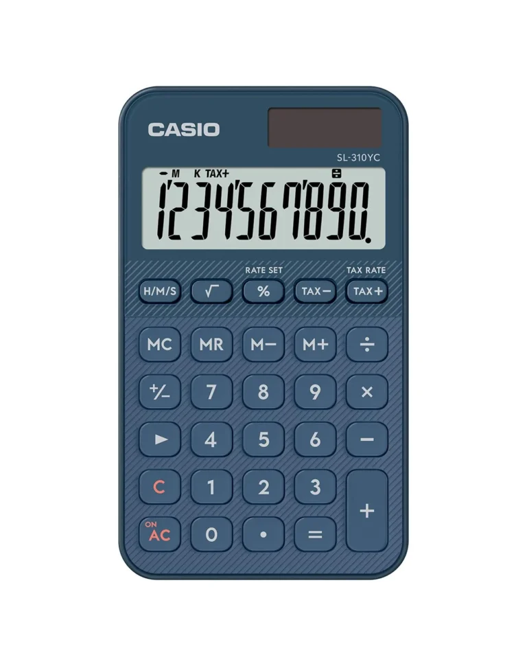 Lommekalkulator CASIO SL-310YC blå
