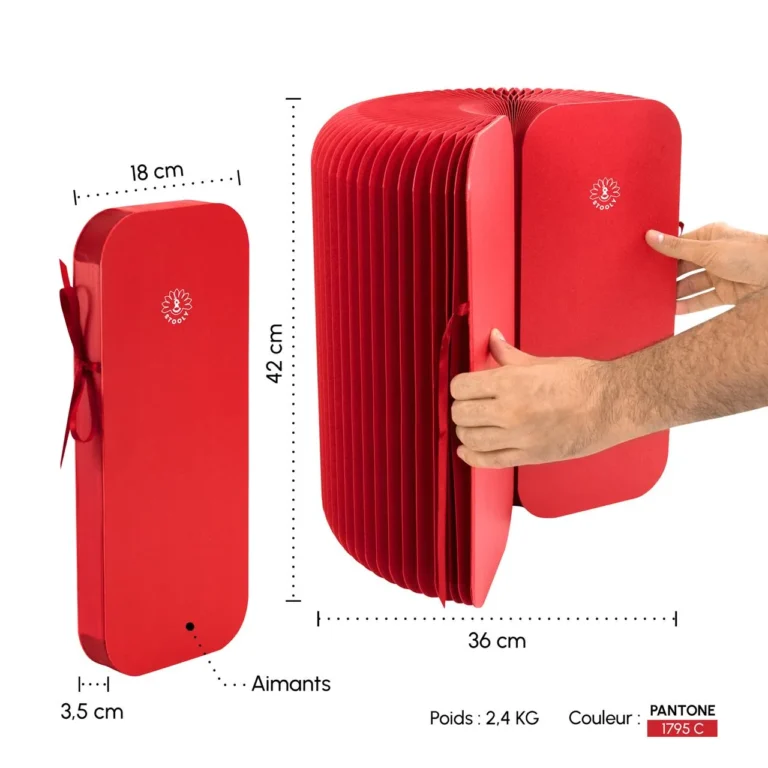Krakk PAPERFLOW Flexistool rød - Bilde 2