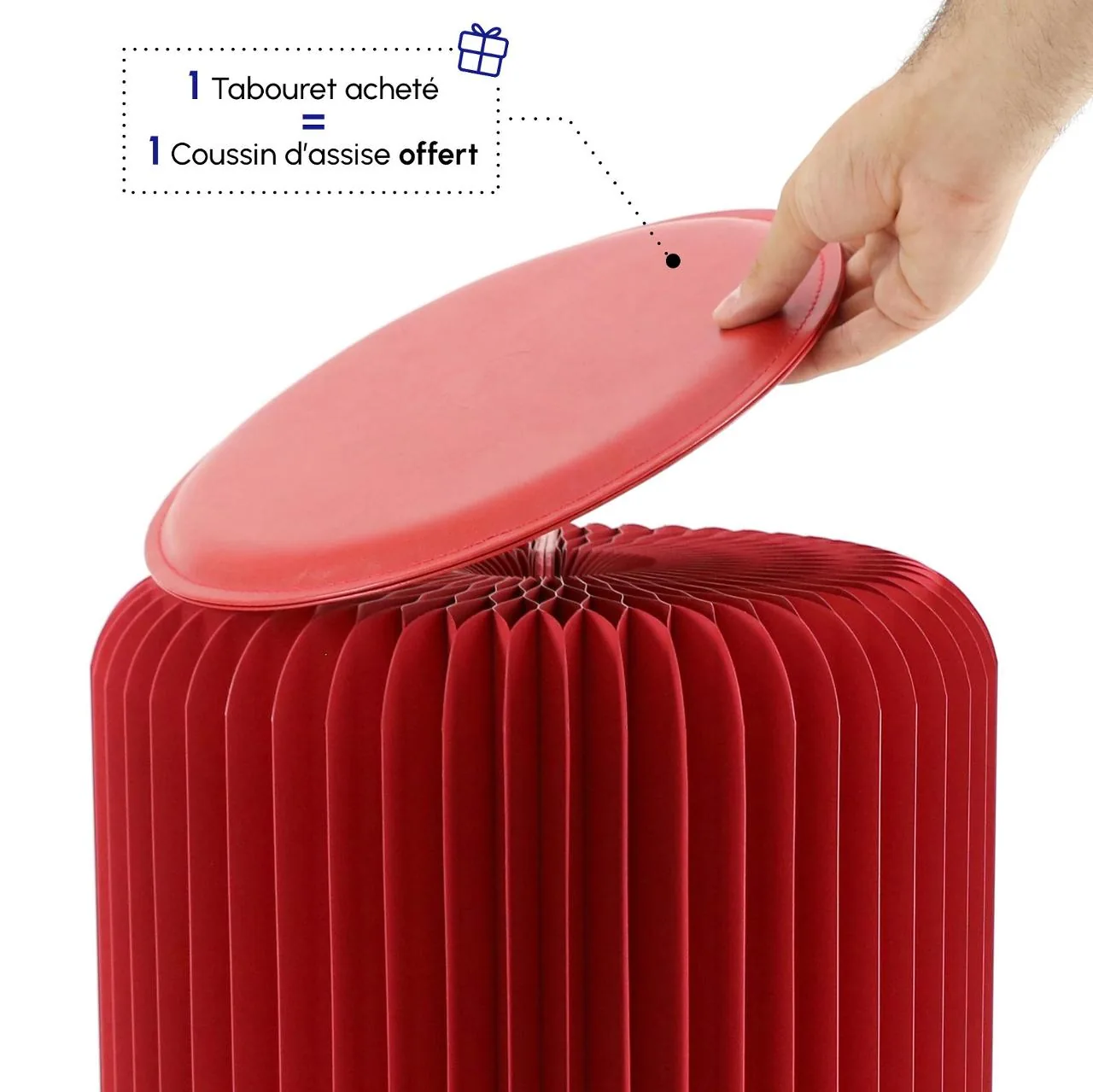 Krakk PAPERFLOW Flexistool rød