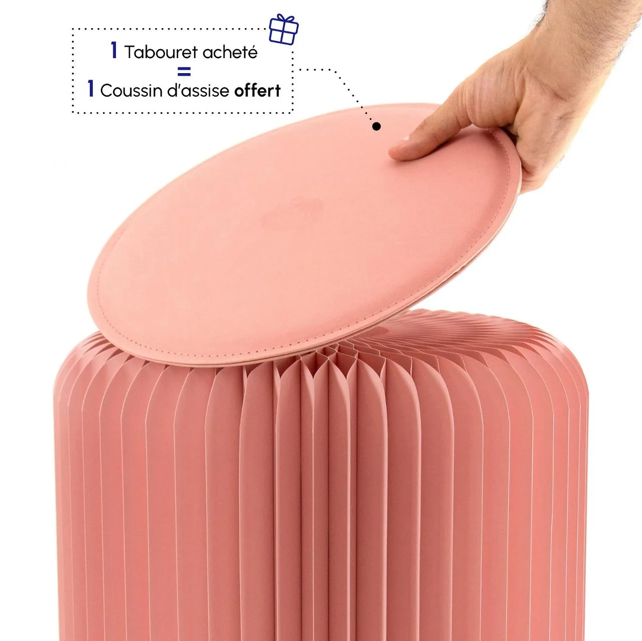 Krakk PAPERFLOW Flexistool rosa