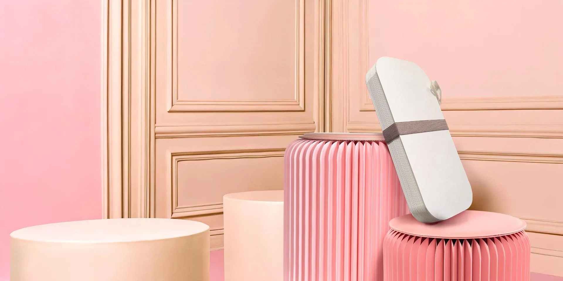 Krakk PAPERFLOW Flexistool rosa