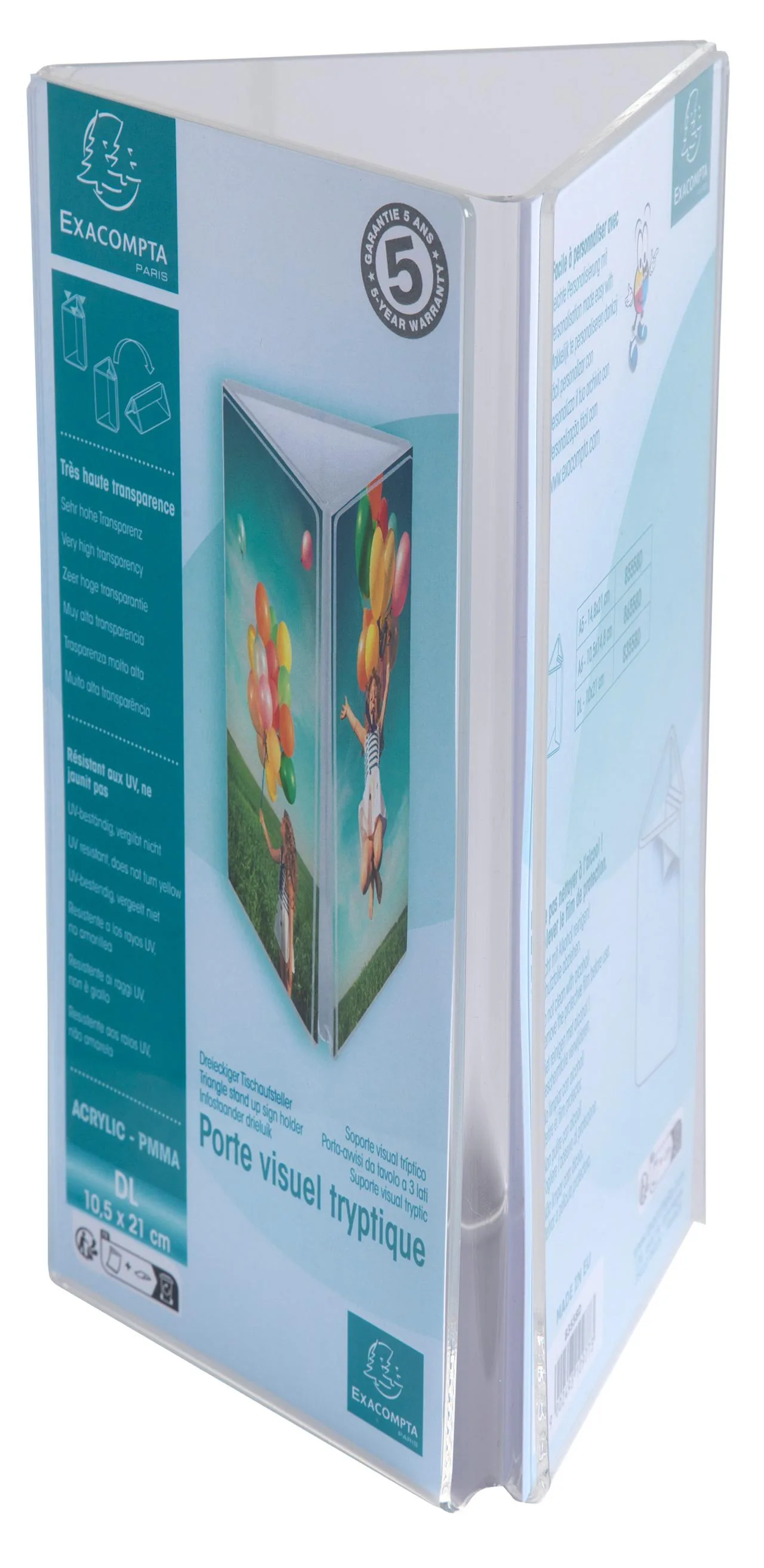 Menyholder EXACOMPTA triangel 9x21cm