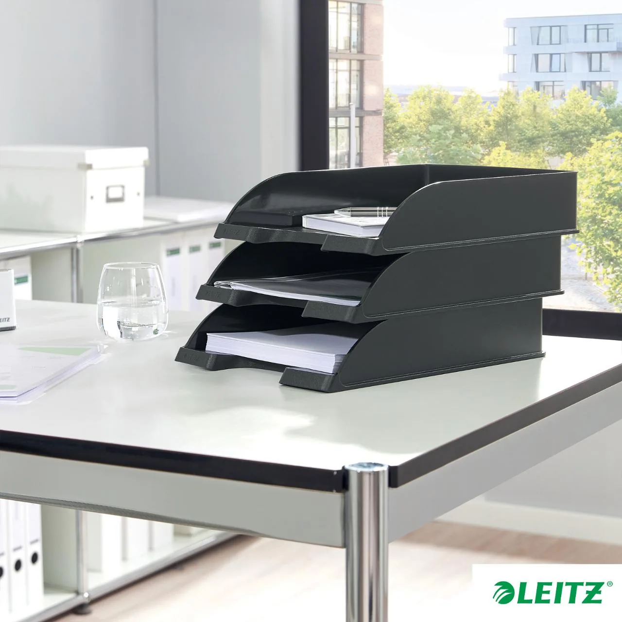 Brevkurv LEITZ Plus sort