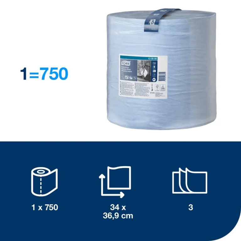 Industritørk TORK Plus sterk 3L W1 255m - Bilde 2