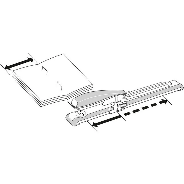 Stiftemaskin LEITZ 5560 40 ark lang arm - Bilde 5