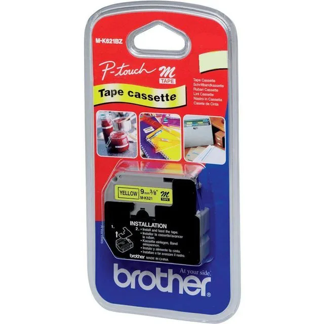 Tape BROTHER MK-221BZ 9mmx8m sort/hvit