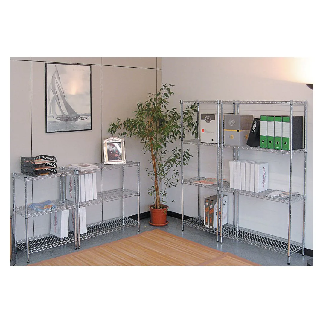 Trådhylle ALBA 5 hyller 200x90x35cm chro