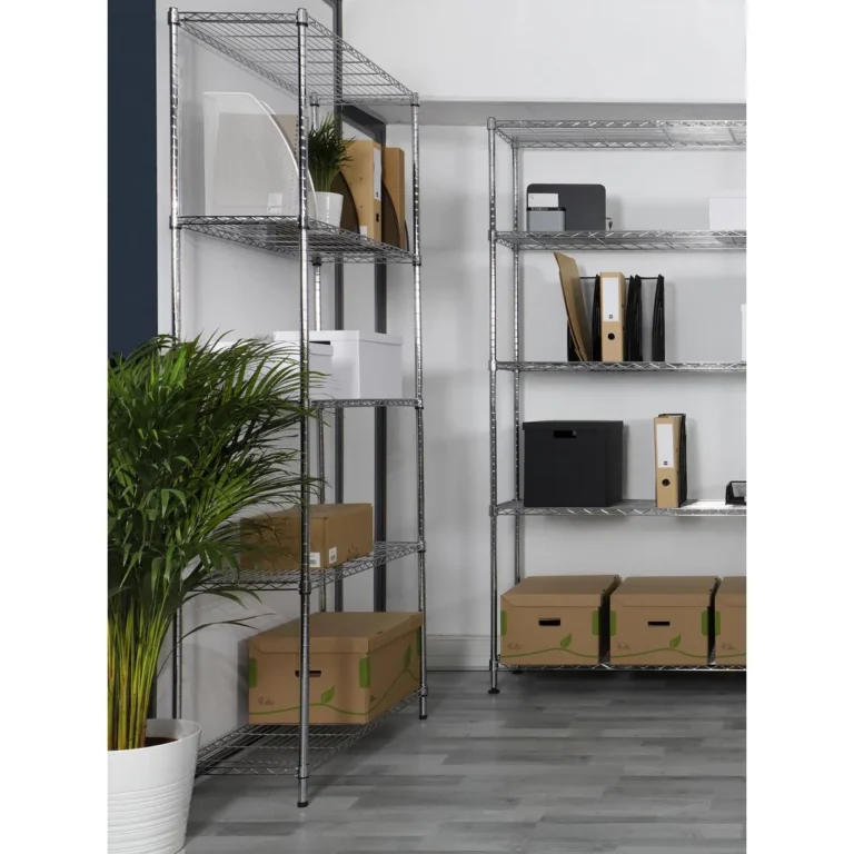 Trådhylle ALBA 5 hyller 200x120x35cm chr - Bilde 6